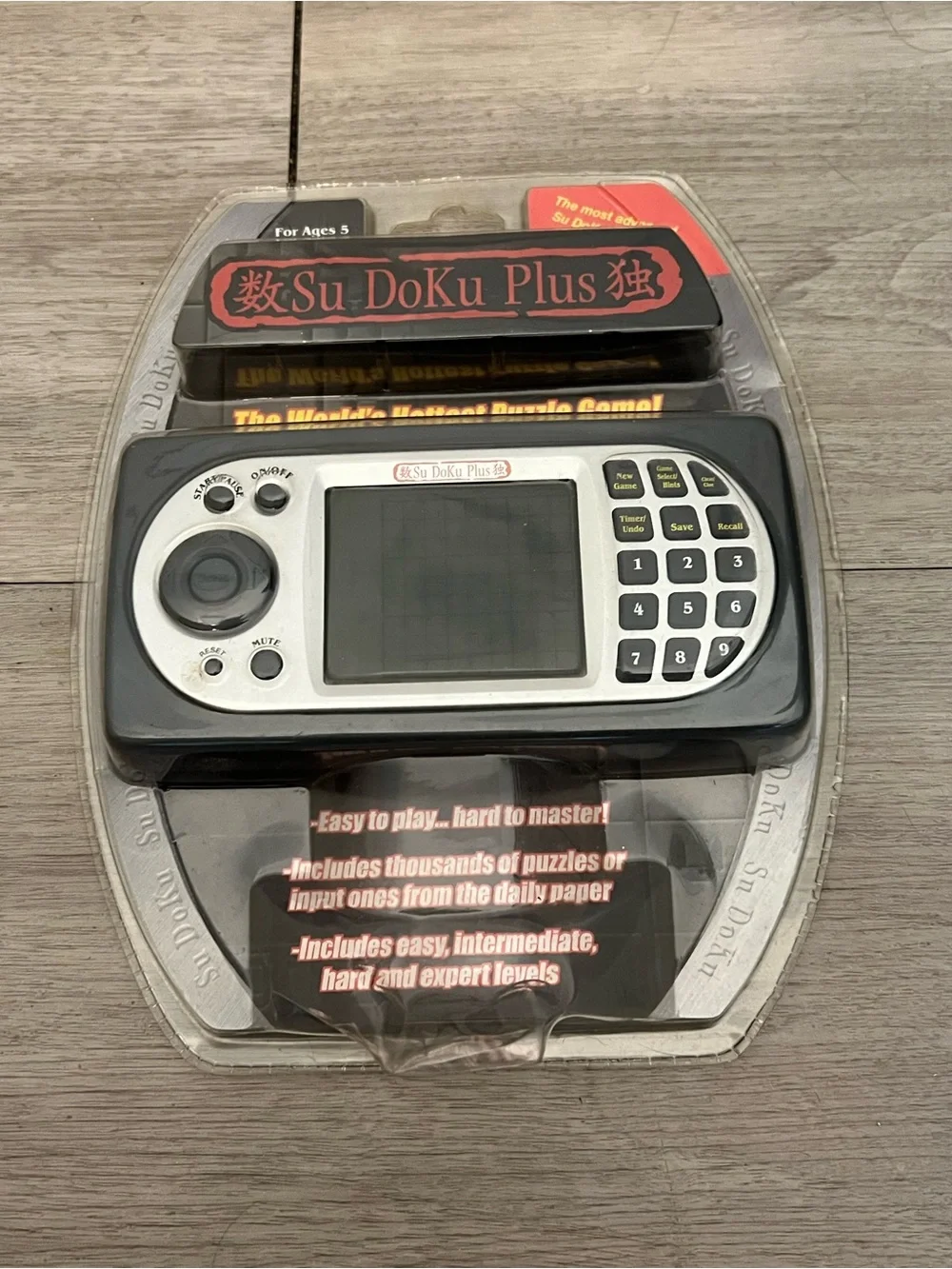 Su Doku Plus Handheld Video Game Console New